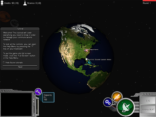Screencapture 'NetworKing' Space Communications Game