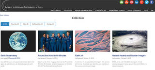 Screenshot of The Gateway to Astronaut Photography of Earth Collections