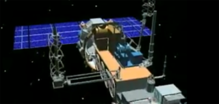 An illustration of a satellite