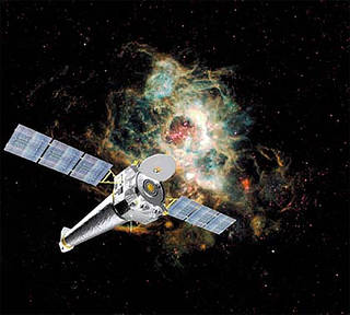 Illustration of the Chandra X-ray Observatory spacecraft
