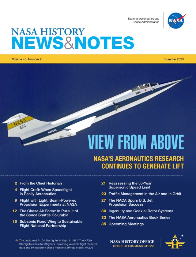 Cover for NASA History News and Notes, Summer 2023 edition