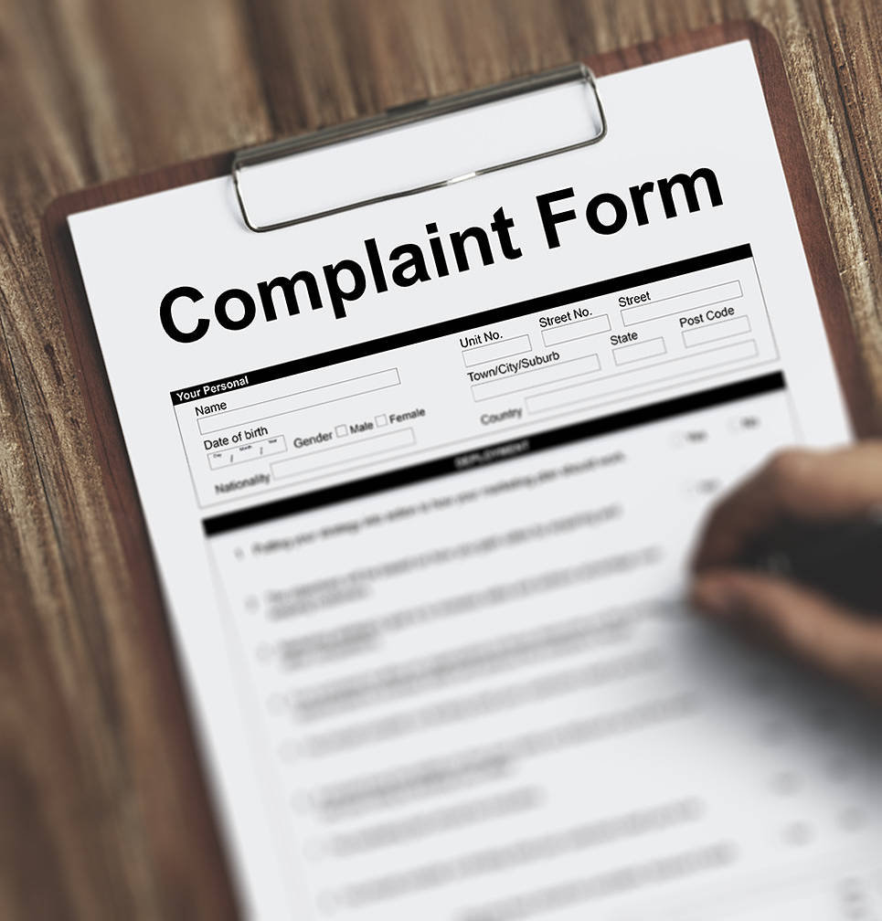 complaint form document
