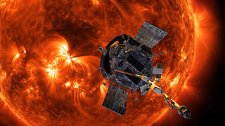 The Parker Solar Probe spacecraft faces the active Sun