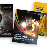 Covers of the Fiscal Year 2021, Fiscal Year 2022, and Fiscal Year 2023 State of NASA Procurement Annual Report