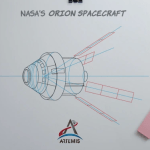 Drawing of Orion Spacecraft