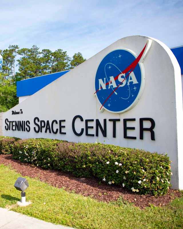 photo of wall at the north gate entrance of Stennis Space Center