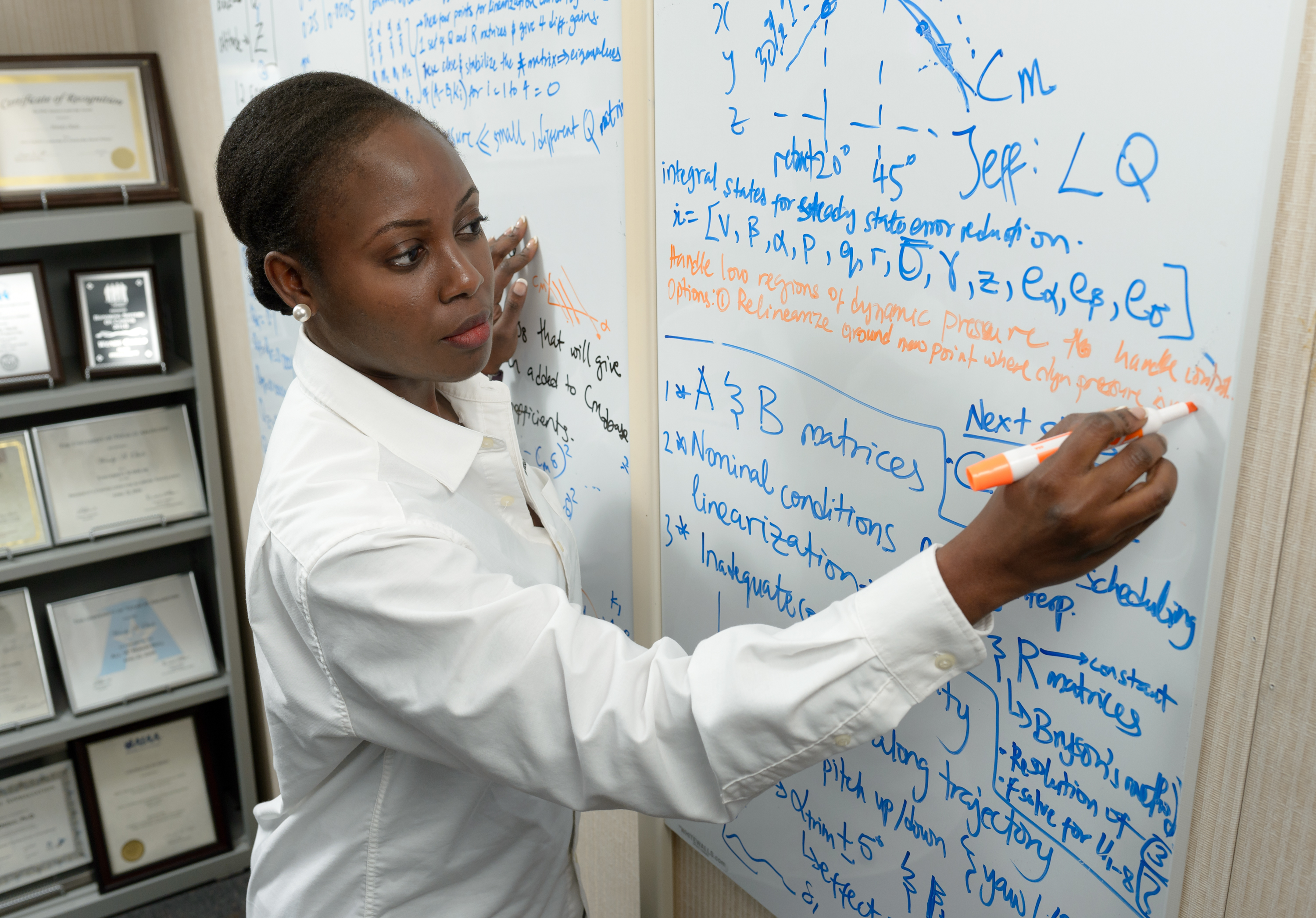 NASA Engineering writing on a whiteboard