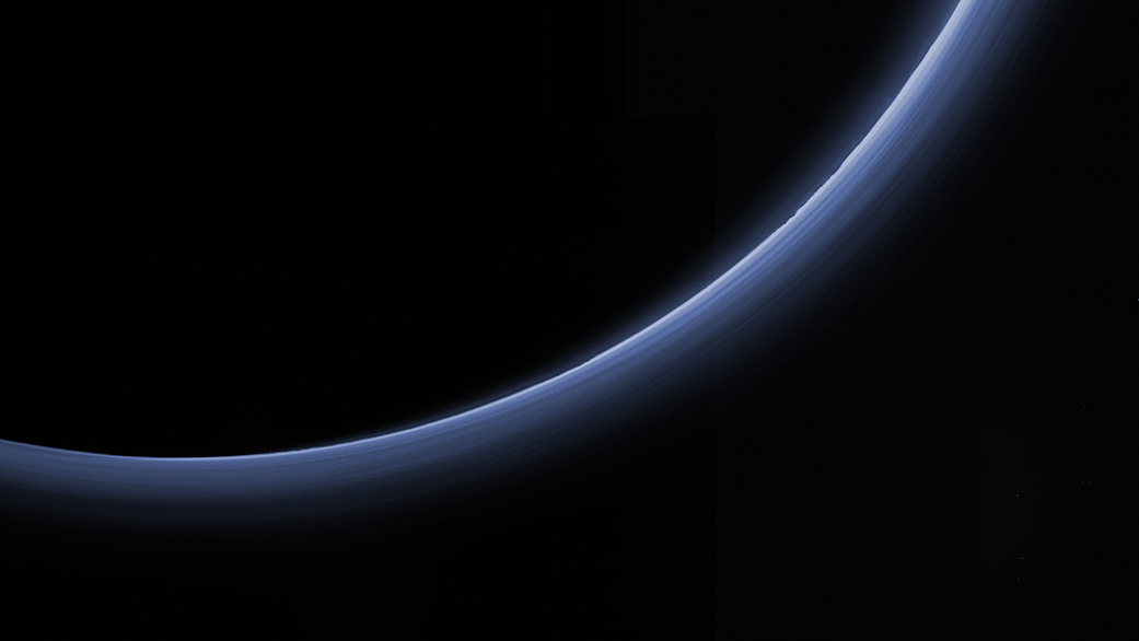 Pluto's Colorful Haze