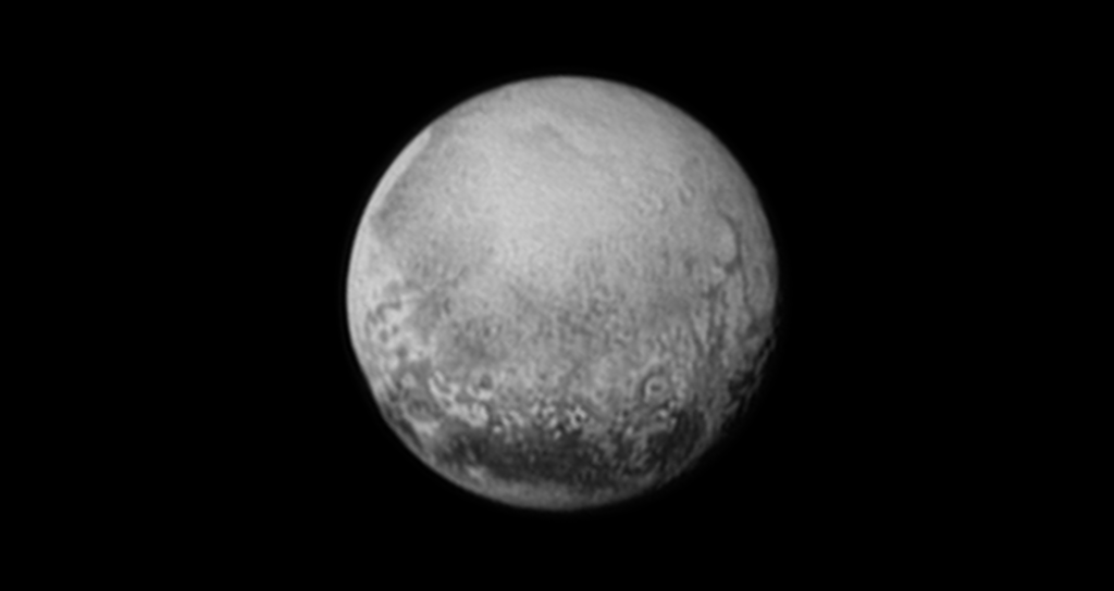 Pluto as seen from New Horizons on July 11, 2015