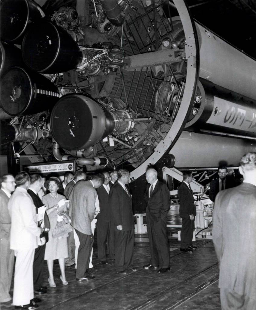 Eisenhower Visits the Marshall Center