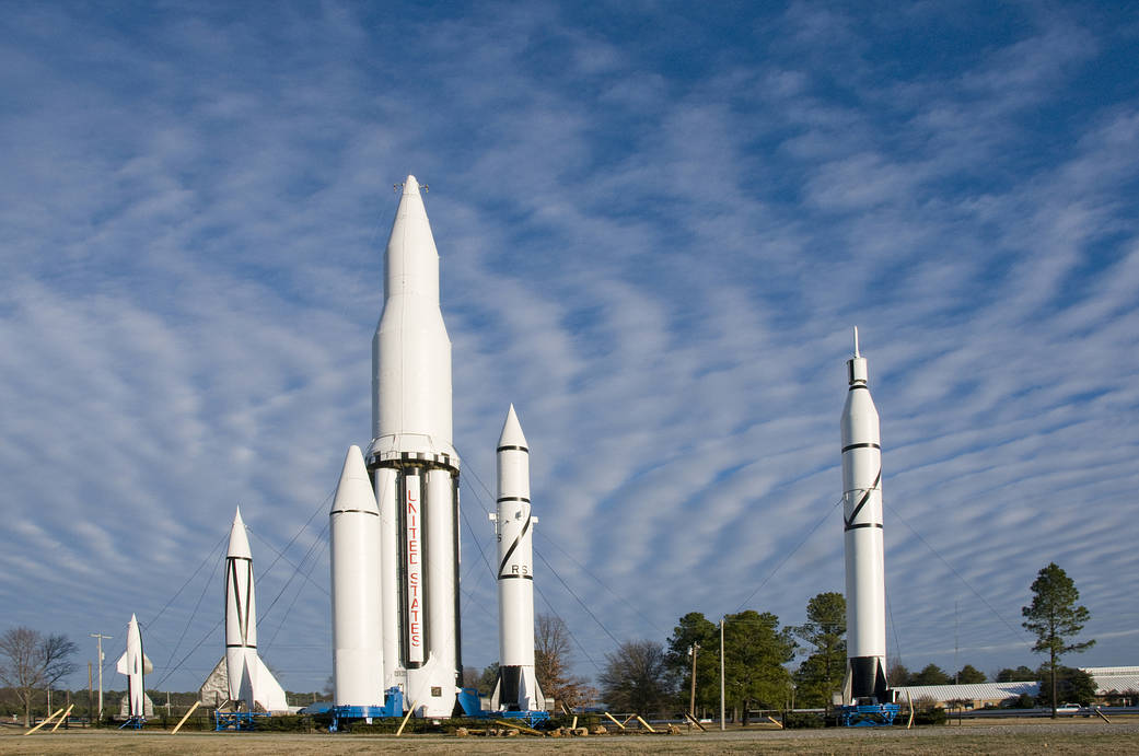 Visitors can visit Rocket Park for an historic tour of world-class rockets developed at the Marshall Center.