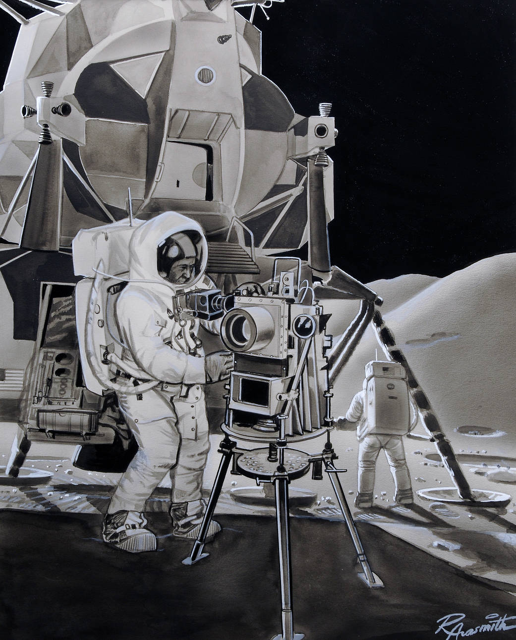 Art Work by Russ Arasmith, Date Unknown.