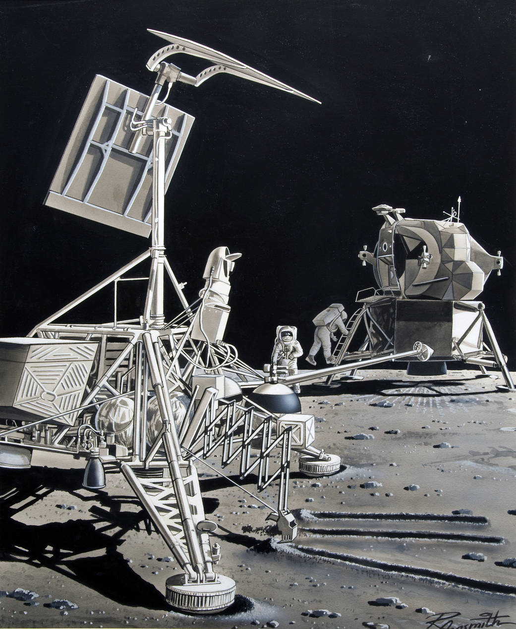 Art Work by Russ Arasmith, Date Unknown.