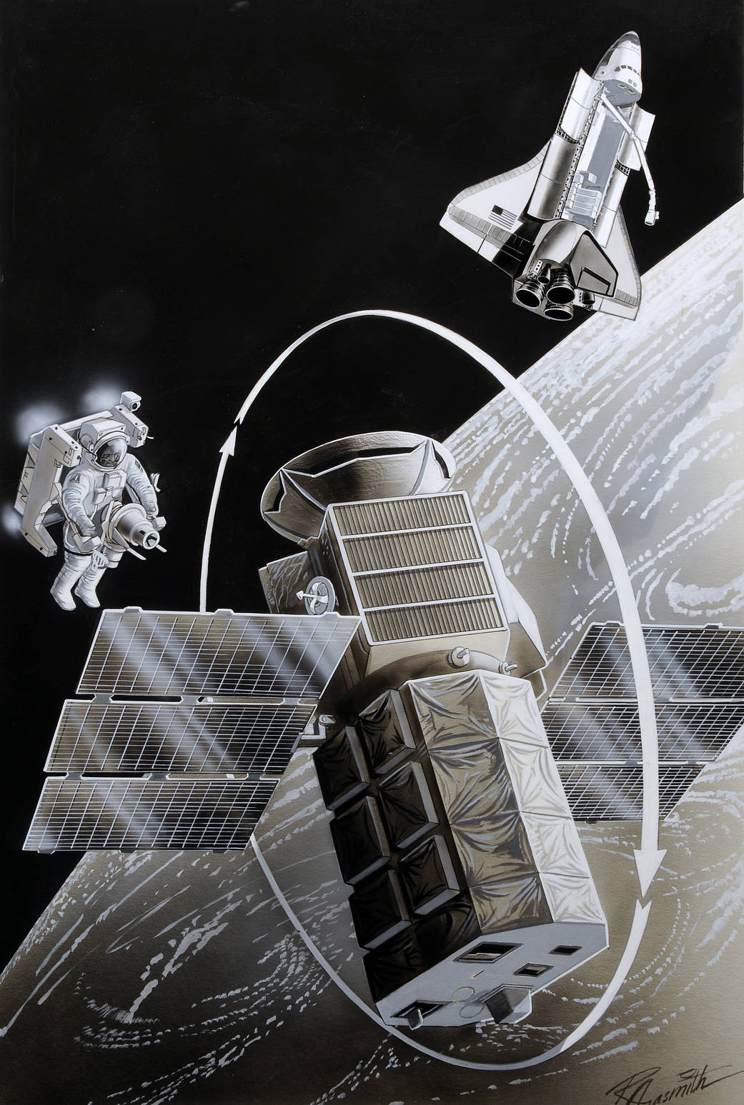 Art Work by Russ Arasmith, Date Unknown.