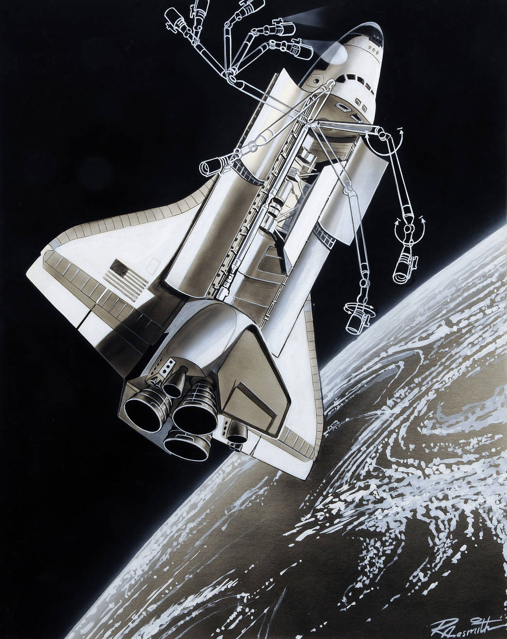 Art Work by Russ Arasmith, Date Unknown.