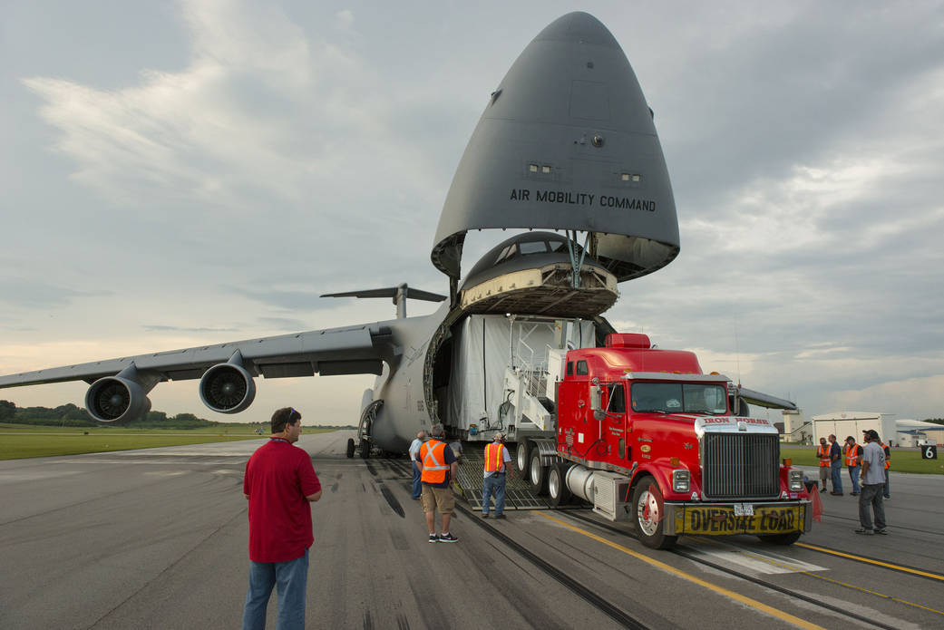 James Webb Space Telescope's primary backplane support has arrived for testing