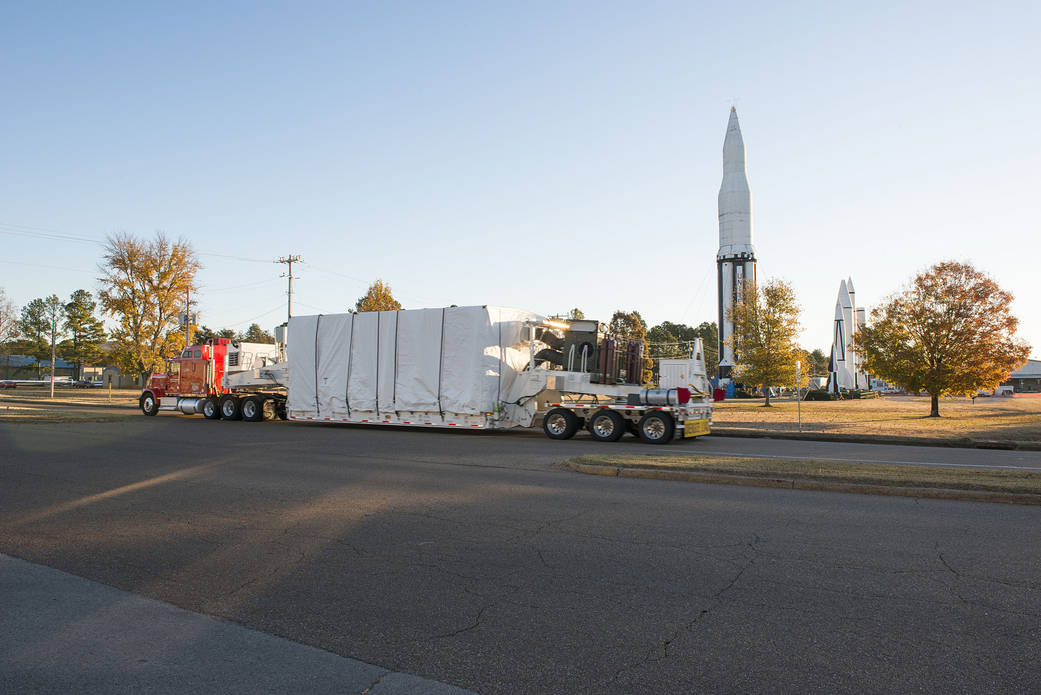 The James Webb Space Telescope's 'Backplane' Leaves NASA Marshall