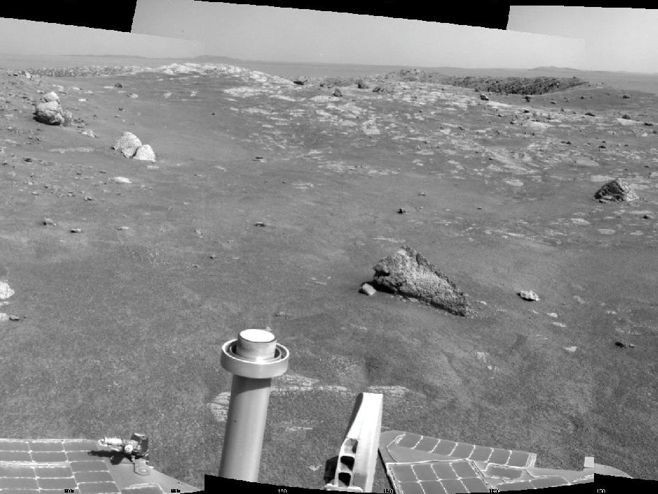 Opportunity's View of Santa Maria Crater, Sol 2450