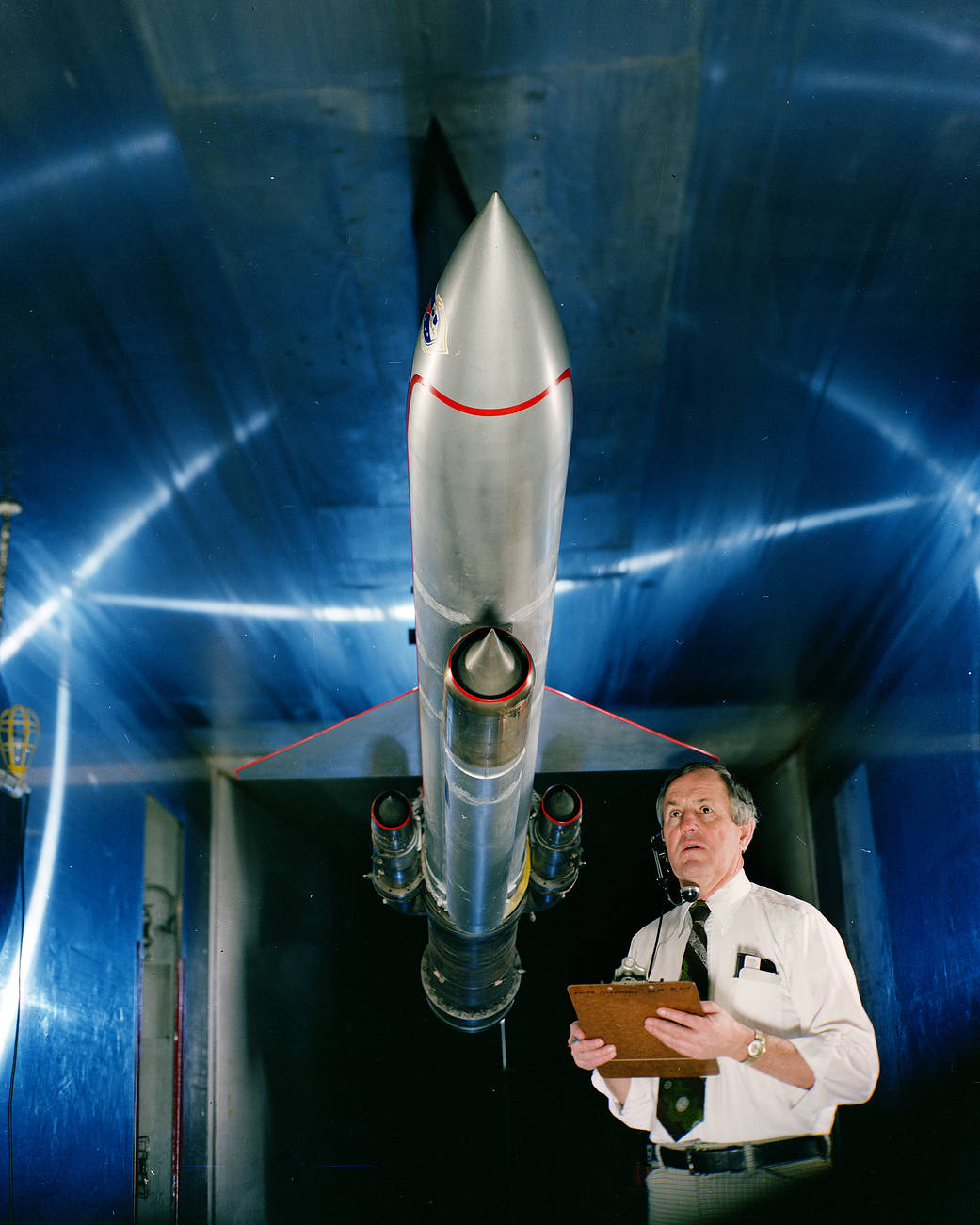 Ram Jet Model in the 10x10 Foot Wind Tunnel.