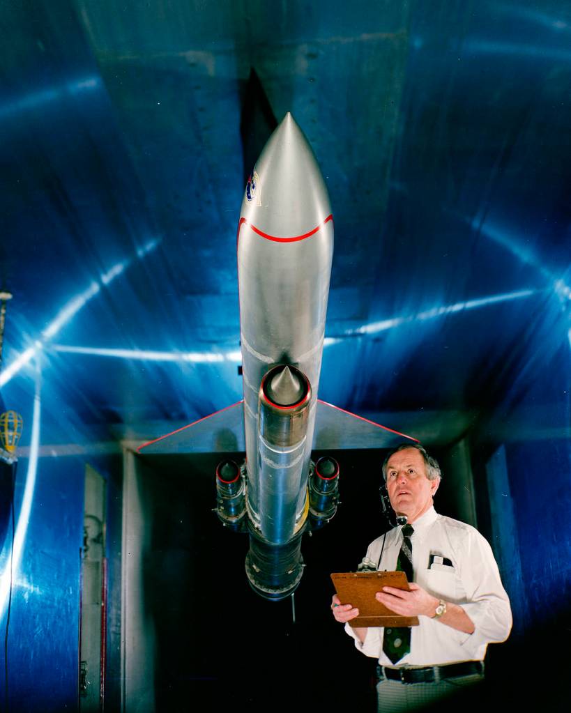 Ram Jet Model in the 10x10 Foot Wind Tunnel.
