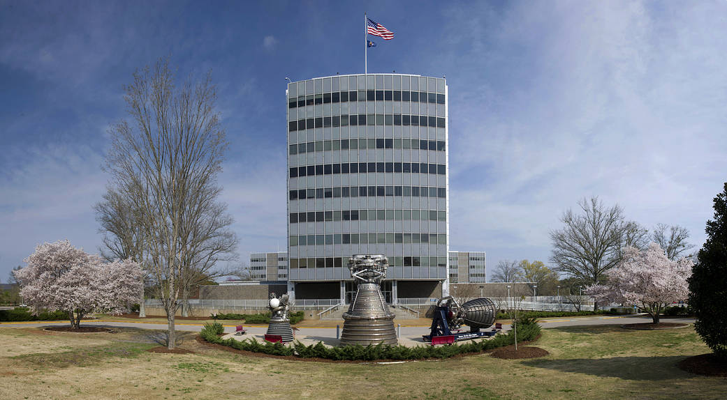 Marshall Space Flight Center's Building 4200 administrative complex.
