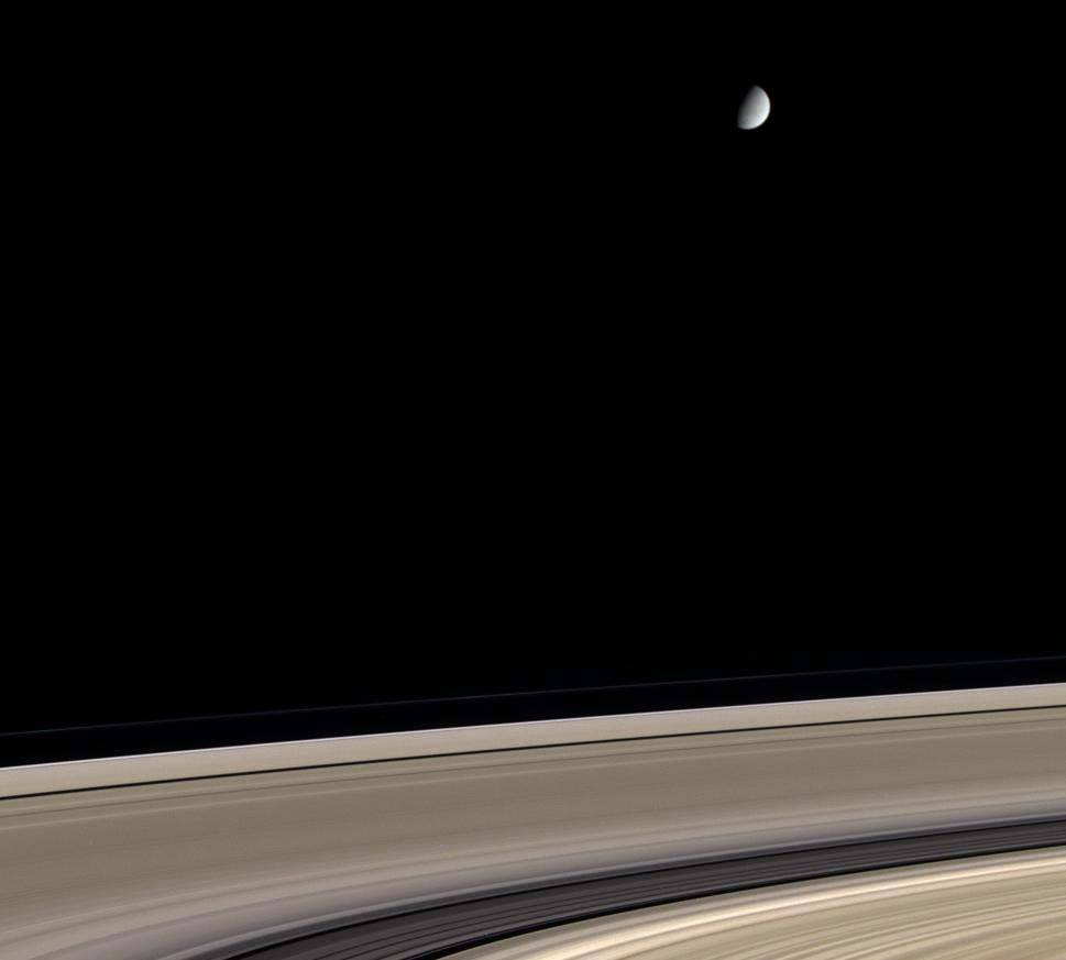 Saturn and Enceladus