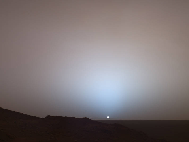 Sunset on Mars