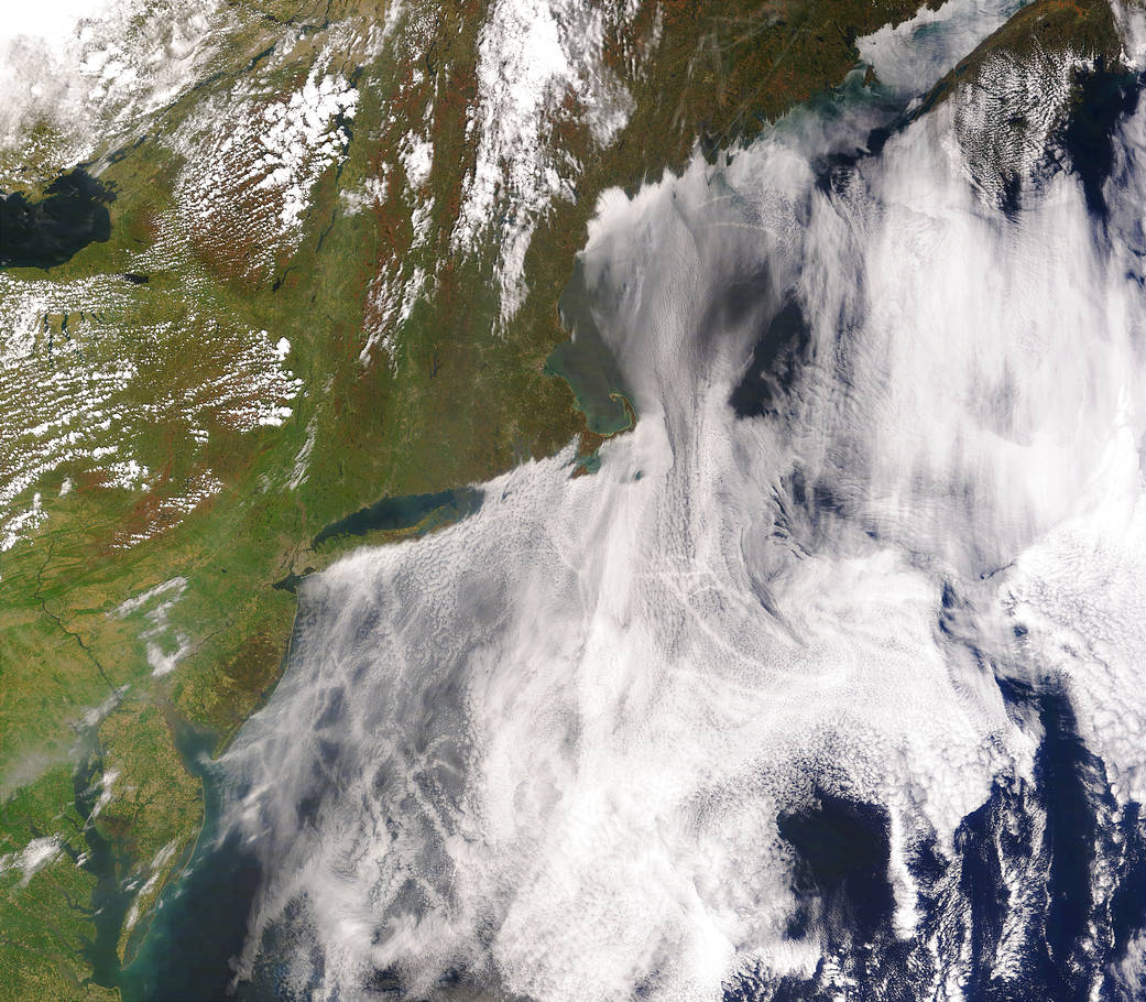 Ship Tracks over the Atlantic