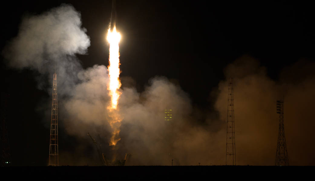 Expedition 39 Crew Launches Aboard the Soyuz TMA-12M Rocket