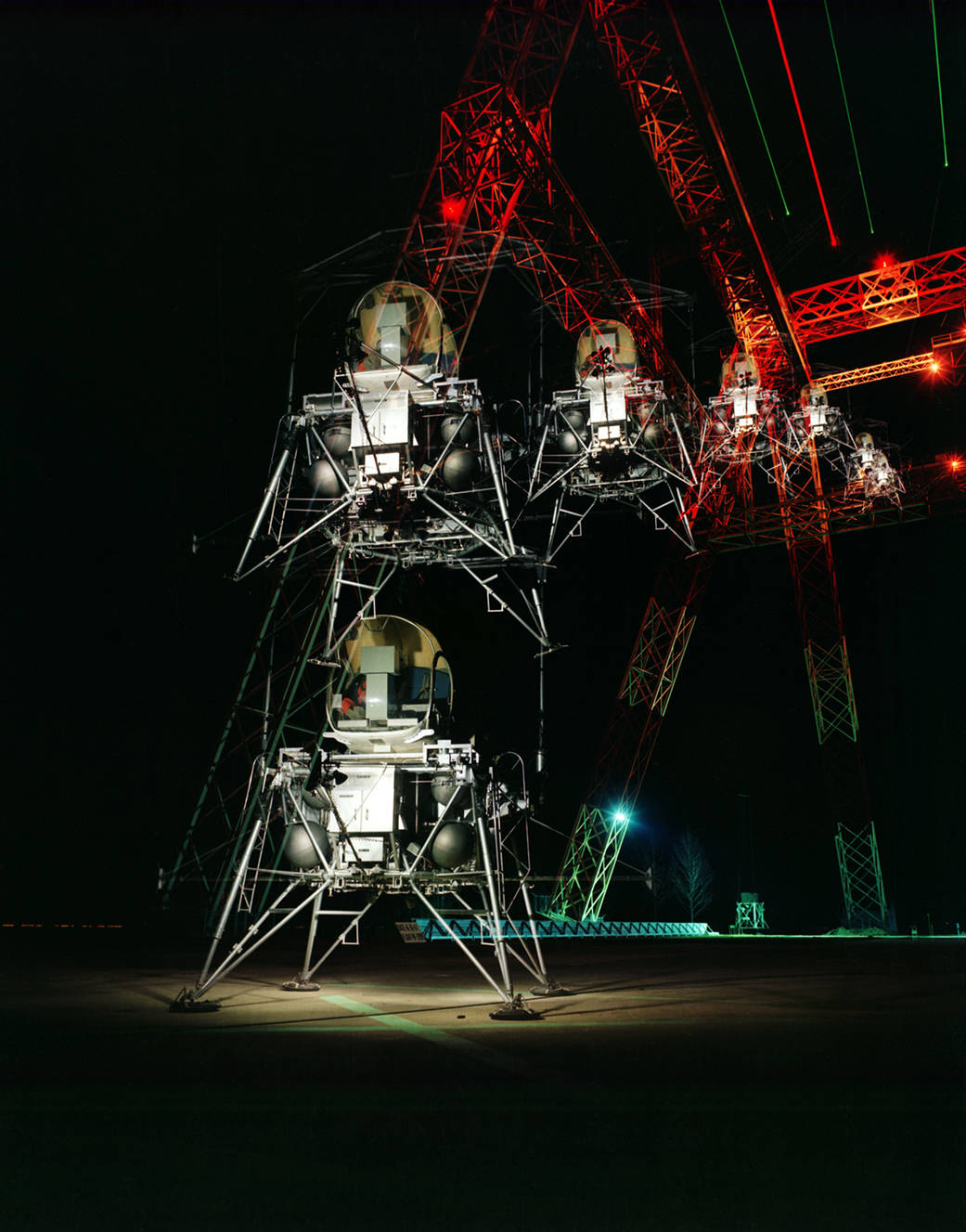 Lunar Lander Multiple Exposure