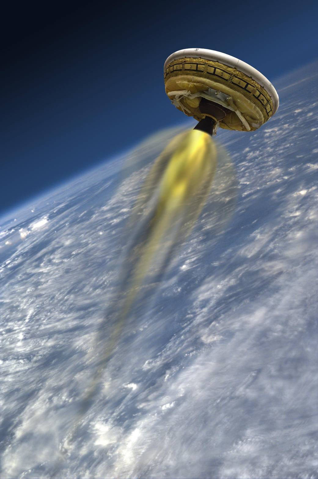 Artist Concept: Low-Density Supersonic Decelerator 