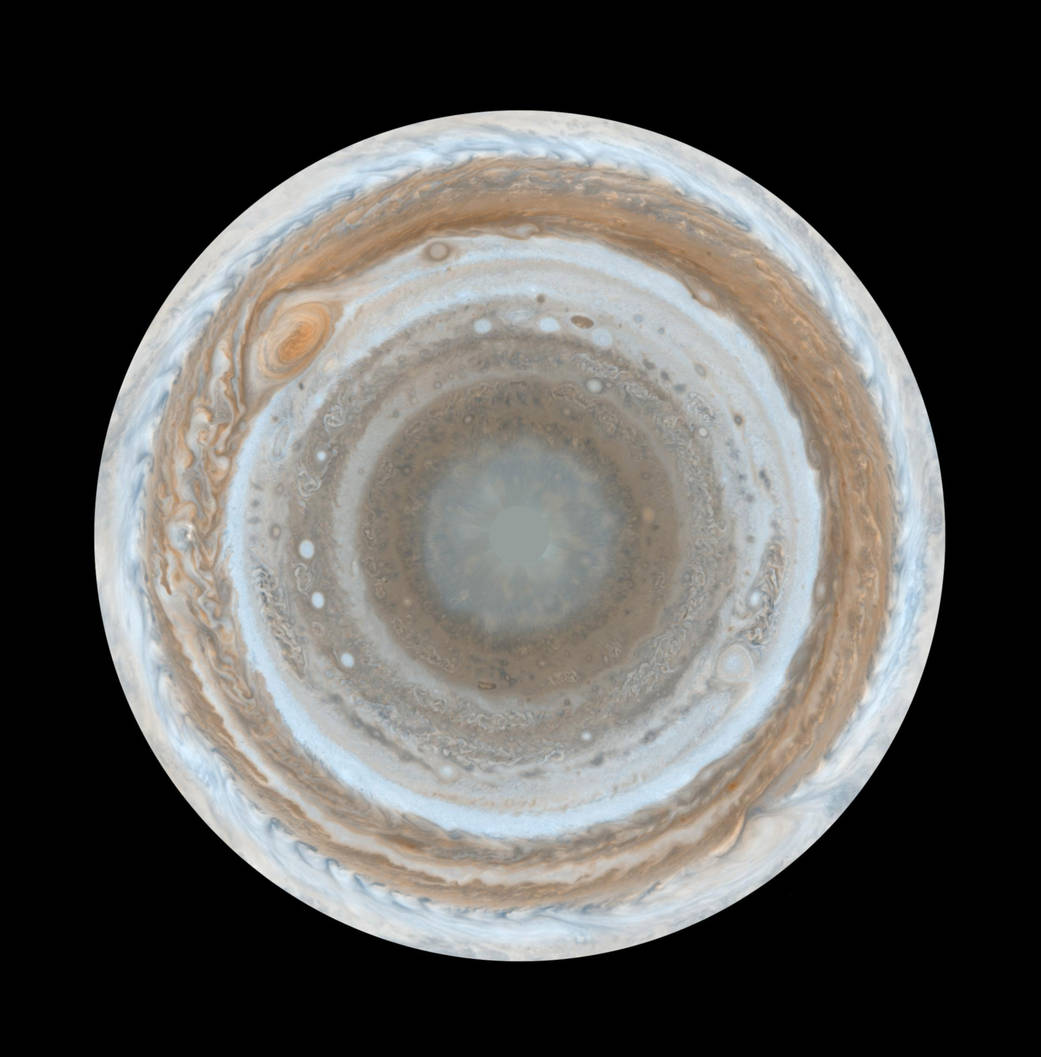 Map of Jupiter's South