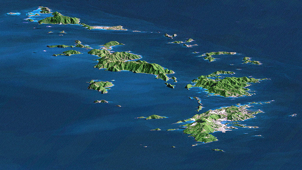 Perspective Image of the Virgin Islands