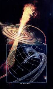 Artwork by Barron Storey of Gravity Probe B: Results and Implications