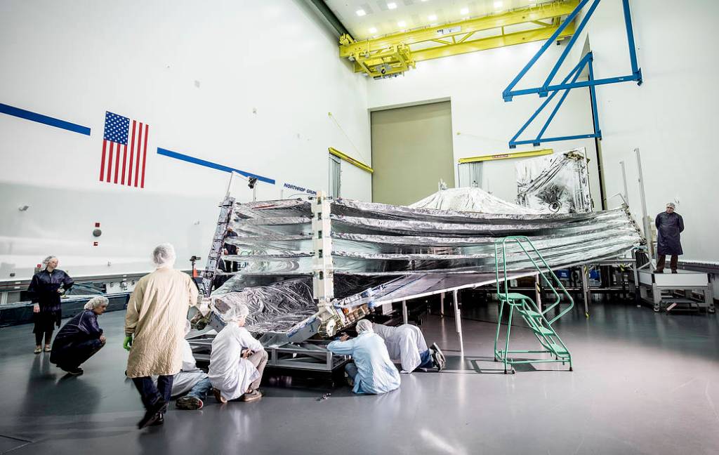 NASA’s Webb Sunshield Gives an “Open Wide” for Inspection