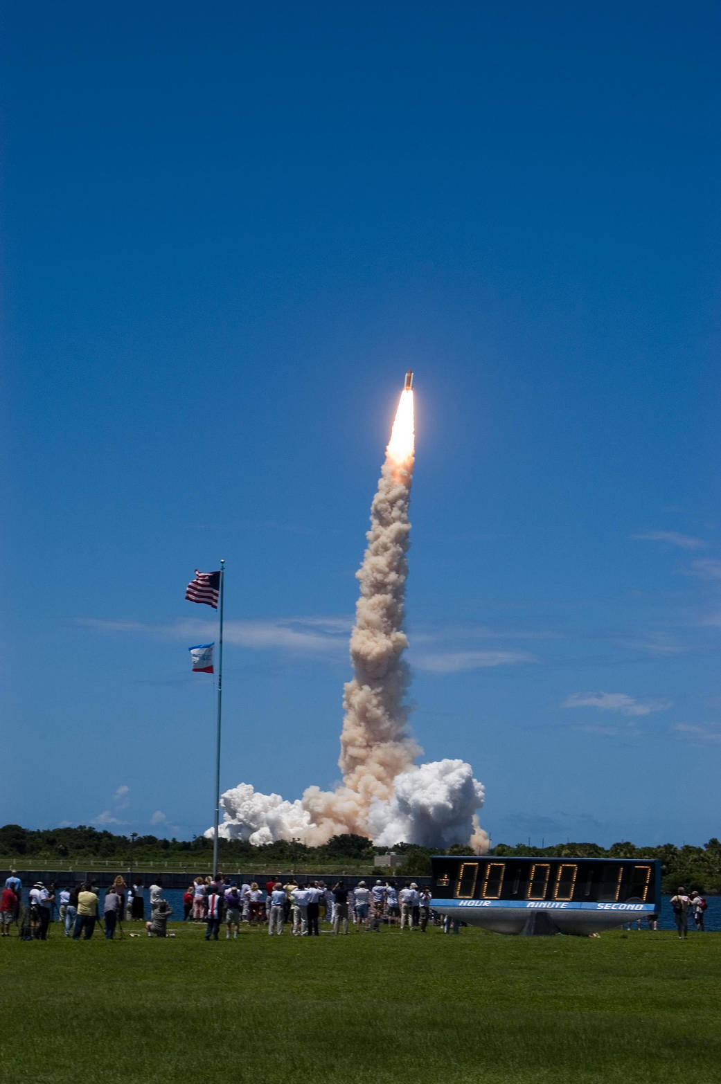 Space Shuttle Discovery Lifts Off!