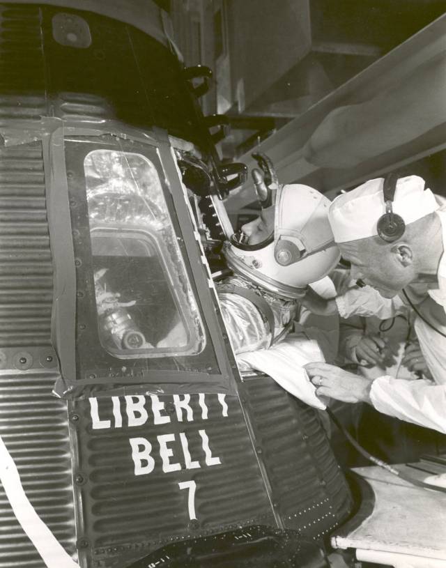 Grissom piloted the "Liberty Bell 7" spacecraft on July 21, 1961.