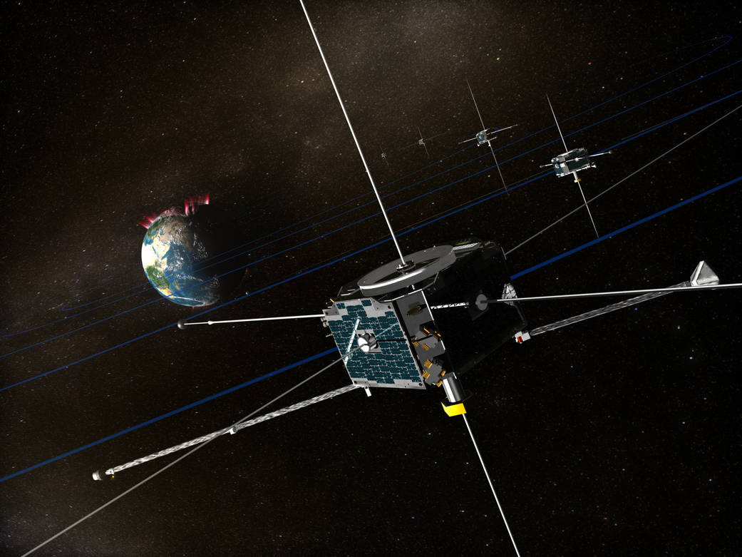 Artist's Concept of THEMIS in Orbit.