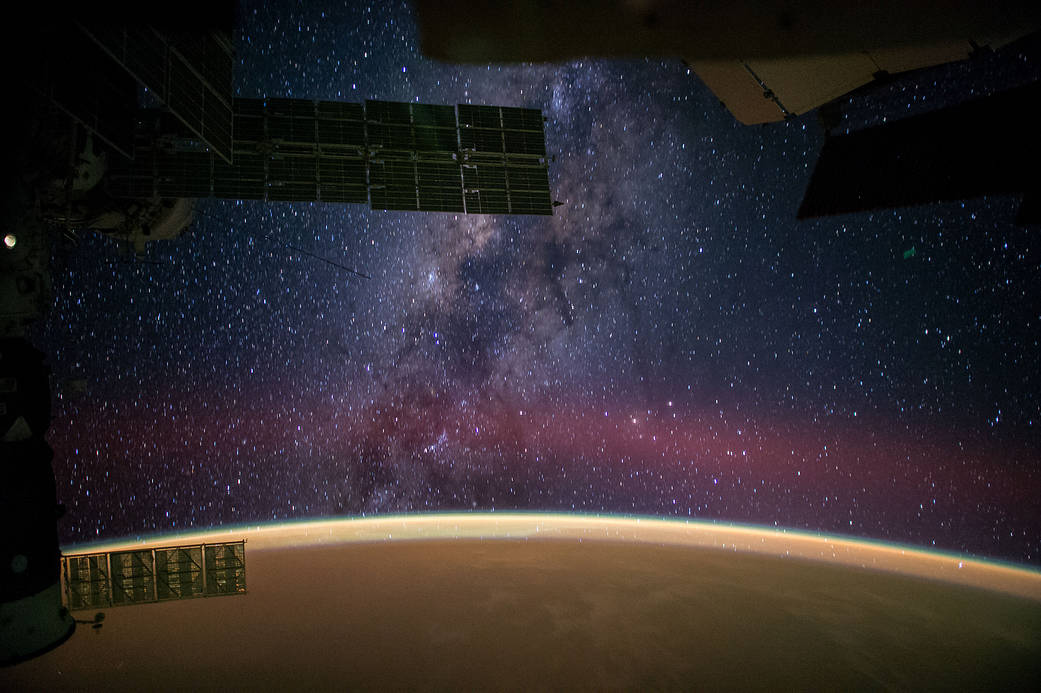 Panorama of the Night Sky and the Milky Way