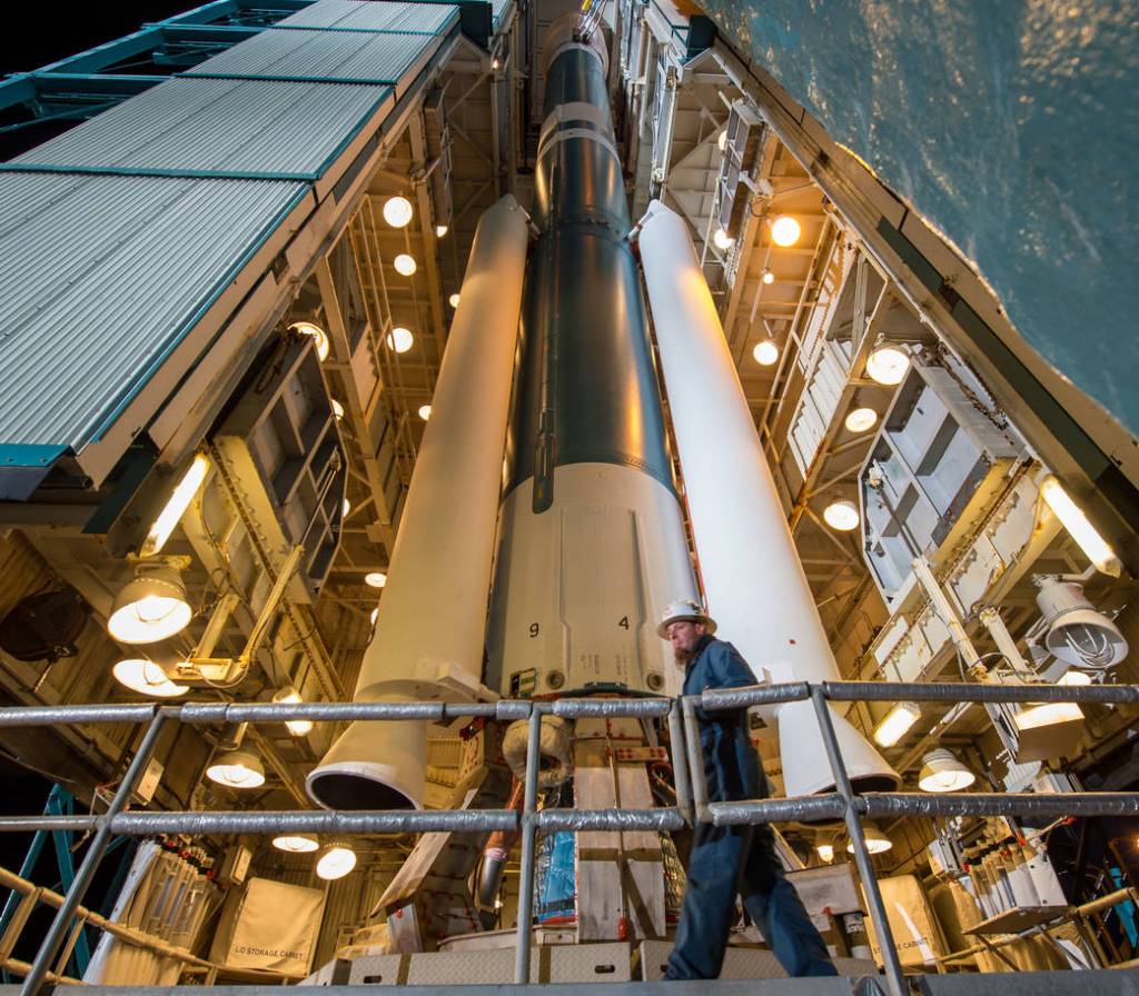 Delta II Rocket With Soil Moisture Active Passive (SMAP) Mission Onboard
