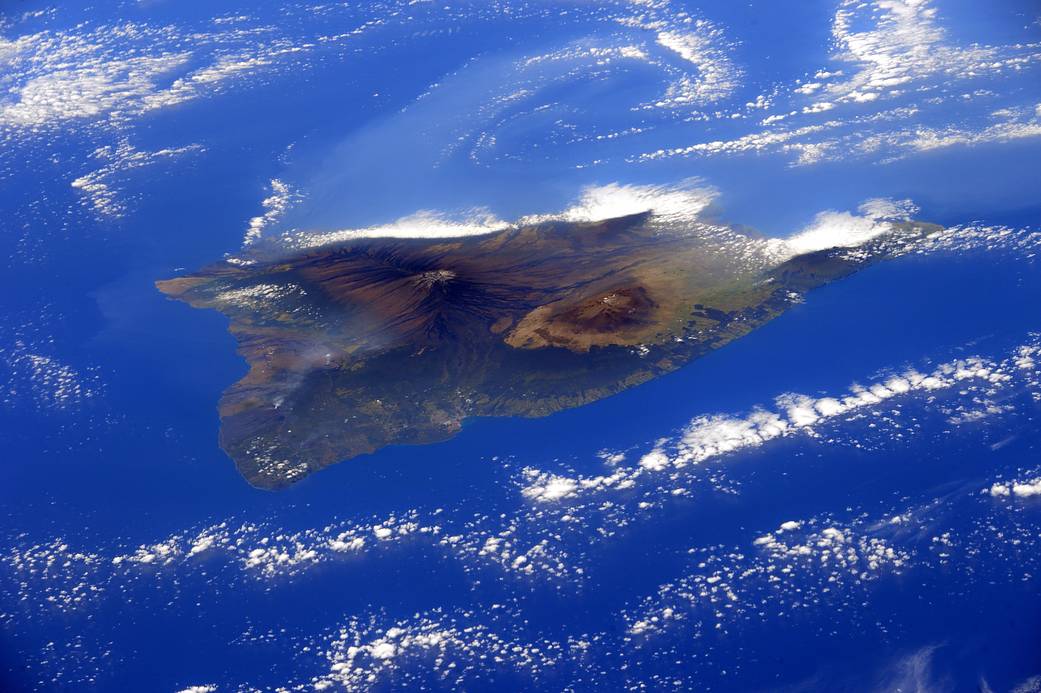 Island of Hawaii photographed from the International Space Station