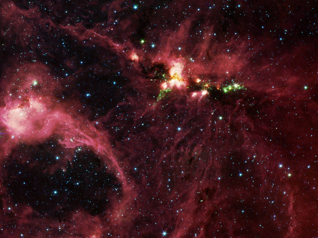 Dusty Stellar Nursery Revealed