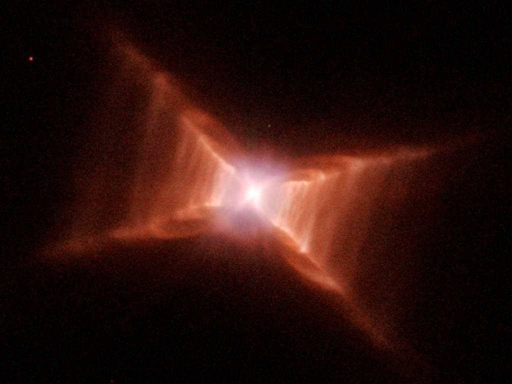 Dying Star Sculpts Rungs of Gas and Dust