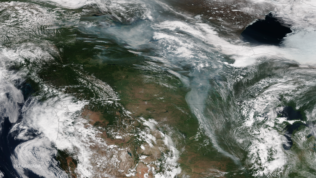 Smoke over Canada