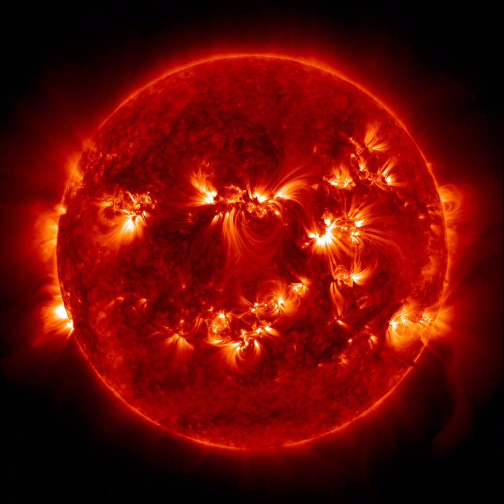 The Sun sported about a dozen active regions over a five-day period (May 14-18, 2015).