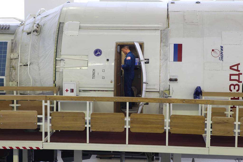 The International Space Station Zvezda Service Module Training Mockup