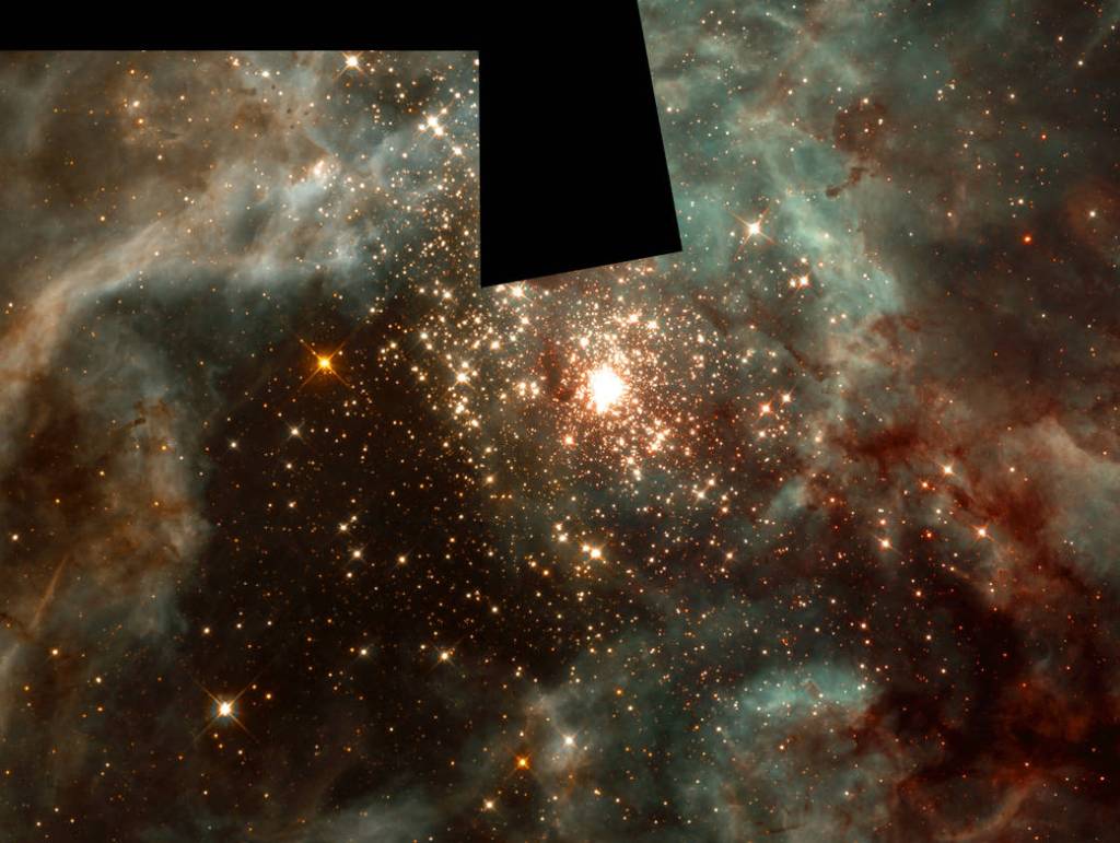 Star Cluster Bursts Out