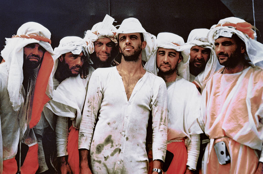 Mercury Seven astronauts during survival training