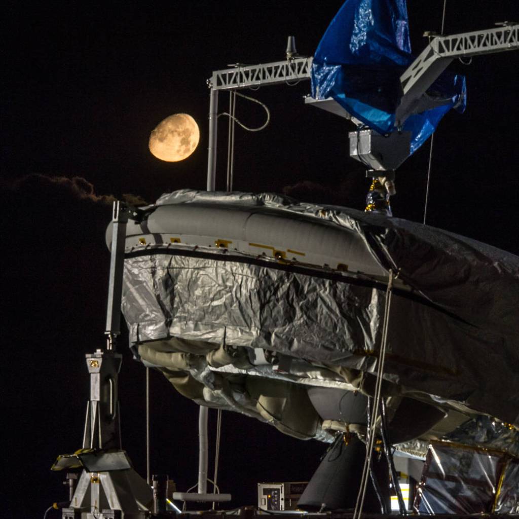 Moon Sets During Full Mission Dress Rehearsal for Low-Density Supersonic Decelerator