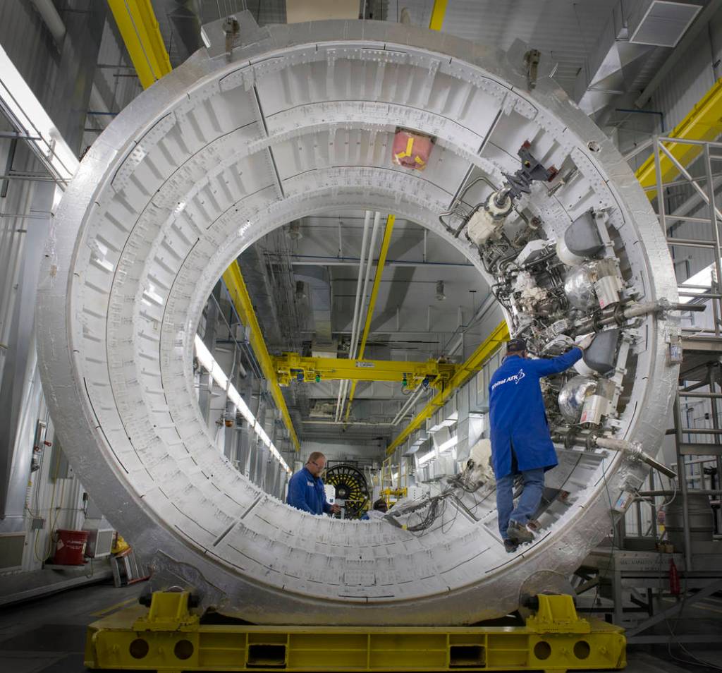 NASA, Orbital ATK Prepare for Second SLS Booster Ground Test